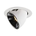 Slv Numinos Gimble Xl Innsunket Spotlight 1 Ampuller 37,4 W 3000 K 3500 Lm Hvit