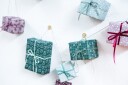 24 gaveark til adventskalender   burgunder/grønt