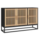  Skjenk svart 105x30x65 cm konstruert tre