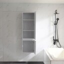 Bathlife Lättsam sideskap 45x150 cm hvit eik
