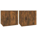 vidaXL Nattbord 2 stk røkt eik 50x39x47 cm