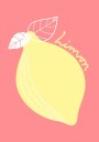 Yellow Citrus Charm Plakat / 30x40cm