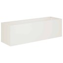 vidaXL Hageblomsterpotte 2 stk. Hvit 80 x 30 x 30 cm Kaldvalsestål