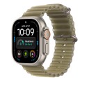 Apple 49mm Translucent Kelp Ocean Band - Natural Titanium Finish