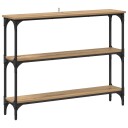  Konsollbord med hylle artisan eik 100 x 22.5 x 75 cm