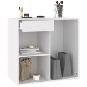 vidaXL Sminkeskap hvit 80x40x75 cm konstruert tre