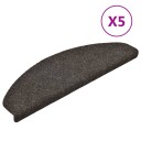 vidaXL Selvklebende trappematter 5 stk lysebrun 65x21x4 cm nålestempel