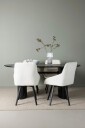 Venture Home   Spisegruppe Isolde med 4 stk stoler Rosie   Svart