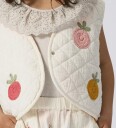 Name It Topp   Rib   NmfHelianay   Smørkrem m. Hullmønster   Name It   1½ år 86   Singlet   Hvit