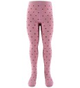 Fuzzies Strømpebukser Rose/Burgundy m. Prikker Fuzzies 134/140 Strømpebukser Rosa 134 140