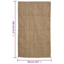  Jutesekker 30 stk 60x105 cm 100% jute 340 gsm 155808