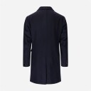 Luigi Borrelli Double Breasted Coat - Navy Blå 50
