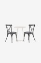 Venture Home   Spisegruppe Bacong med 2 stk spisestoler Tablas   Beige