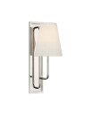 Visual Comfort Rui Sconce Polished Nickel/Linen Shade