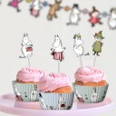 Design House 95 Muffinsformer Lyseblå Grønn Mummi 24-pakning 203254