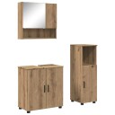  Baderomsinnredningssett Veggmontert med dør 3 pcs Artisan Eik