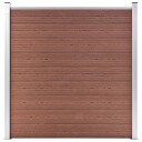 vidaXL Hagegjerde WPC 1564x186 cm brun