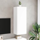 vidaXL Vegghengt TV-benk hvit 40,5x30x102 cm konstruert tre 8721012255159