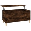 vidaXL Salongbord røkt eik 90x44,5x45 cm konstruert tre