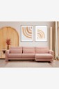 Hanah Home   Hjørnesofa høyre   Maisy   Rosa