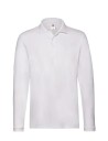 Fruit of the loom Premium Long Sleeve Polo White M