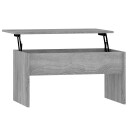 vidaXL Salongbord grå sonoma 80x50,5x41,5 cm konstruert tre