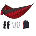 Rød / sort hengekøye til camping