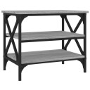 vidaXL Sidebord grå sonoma 55x38x45 cm konstruert tre