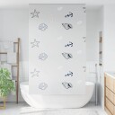 Dusjrullgardin 140x240 cm Stoff Bredde 136 cm