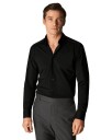 Eton Black Four-Way Stretch Shirt Skjorte Sort  male 40