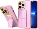 Hurtel Nytt Kickstand-etui for iPhone 12 Pro med stativ Rosa