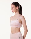 Bumpro Logomania Velour Bralette Pink Evening - L