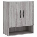  Veggskap grå sonoma 60x31x70 cm konstruert tre 8720845947477