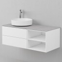 INR Iconic Nordic Rooms AIR Solid Servantskap med 2 Skuffer og Åpen Oppbevaring H:35xd:45cm Premium White / 120cm Venstre