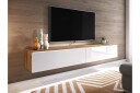 Kanak TV-benk 180 cm - Natur / Hvit
