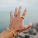 IX Studios Classic Ring 22 kt. Gullbelagt sølv DMN0323GD64 - Unisex - 925 sterling silver