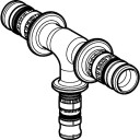 Geberit Mepla T-rør 63x40mm Press T-stykke for Hydraulikk