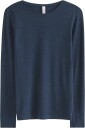 Lindex Long Sleeve Top In Merino Wool   DARK BLUE   XXL