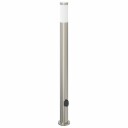vidaXL Pullertlampe med stikkontakt 110 cm rustfritt stål IP44