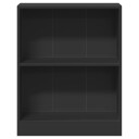vidaXL Bokhylle svart 60x24x74,5 cm konstruert tre