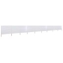 vidaXL Vindskjerm 9 paneler stoff 1200x80 cm sandhvit