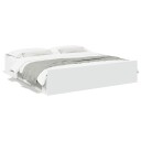 Sengeramme med skuffer hvit 180x200 cm konstruert tre 8721102619250