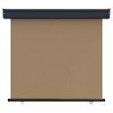 vidaXL Balkong Side Markise 80 x 250 cm 100% polyester jern stål