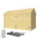 Utebod PLUS Classic Multi Hagehus 2 Moduler Dobbeldør Lukket 10m2