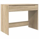 vidaXL Skrivebord med skuff Sonoma eik 100 x 50 x 78 cm Konstruert tre