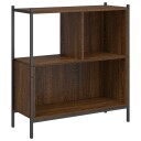  Bokhylle brun eik 72x28x77,5 cm konstruert tre 8721012339330