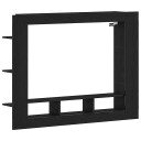  TV stativ Veggmontert Svart Eik 152x22x113 cm