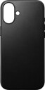 Nomad Modern Leather case black - iPhone 16 Plus