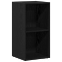  LP Oppbevaringsboks svart eik 71x34x36 cm konstruert tre
