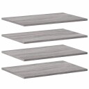  Vegghyller 4 stk grå sonoma 60x40x1,5 cm konstruert tre 8721012209350
